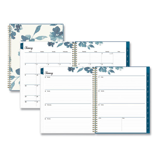 Frosted Weekly/monthly Planner, 11 X 8.5, Bakah Blue, 2022