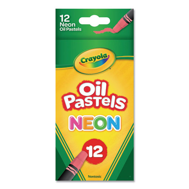 Neon Oil Pastels, Assorted, 12/pack