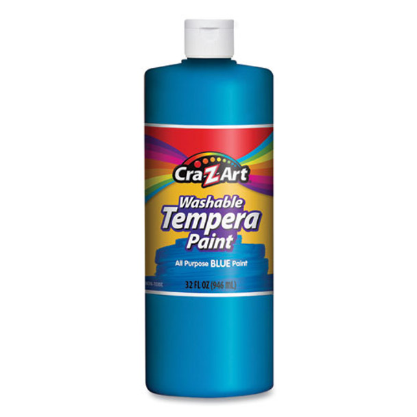 Washable Tempera Paint, Blue, 32 Oz Bottle