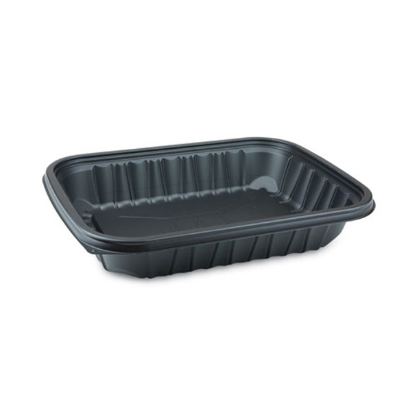 Earth Choice Entree2go Takeout Containers, 64 Oz, 11.75 X 8.75 X 2.13, Black, 200/carton
