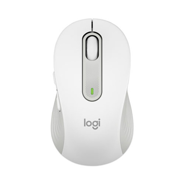 Signature M650 For Business Wireless Mouse, 2.4 Ghz Frequency, 33 Ft Wireless Range, Large, Right Hand Use, Off White