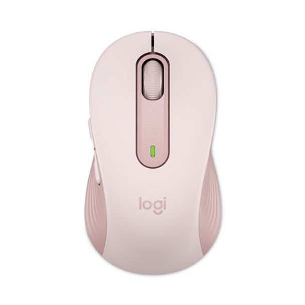 Signature M650 Wireless Mouse, 2.4 Ghz Frequency, 33 Ft Wireless Range, Medium, Right Hand Use, Rose