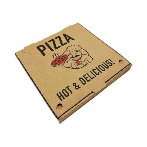 Pizza Boxes, 12 X 12 X 1.75, Kraft, 50/pack