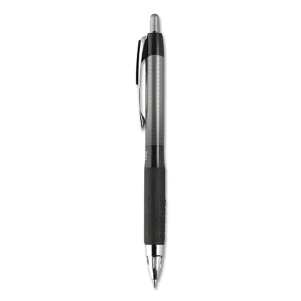 207 Plus+ Gel Pen, Retractable, Medium 0.7 Mm, Assorted Ink Colors, Black Barrel, 6/pack