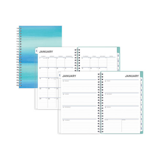 Chloe Frosted Weekly/monthly Planner, Chloe Artwork, 8 X 5, Blue Cover, 12-month (jan To Dec): 2023
