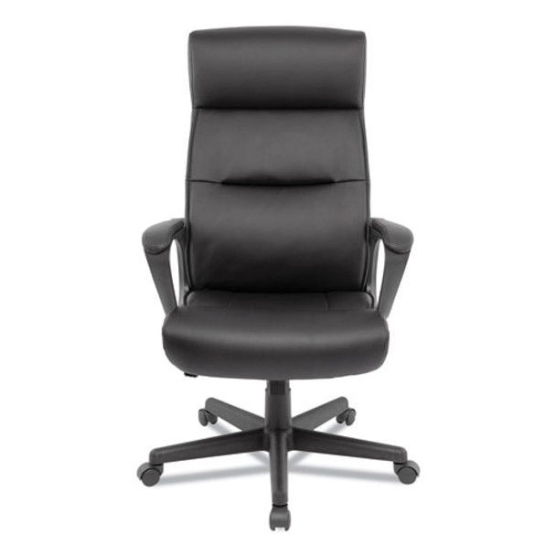 Alera Oxnam Series High-back Task Chair, Supports Up To 275 Lbs, 17.56" To 21.38" Seat Height, Black Seat/back, Black Base