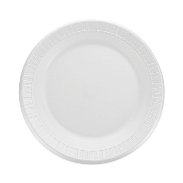 Quiet Classic Laminated Foam Dinnerware, Plate, 9", White, 125/pack, 4 Packs/carton