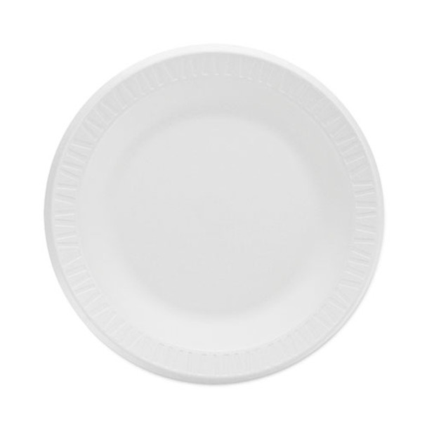 Concorde Non-laminated Foam Plate, 10.25" Dia., White, 125/pack, 4 Packs/carton