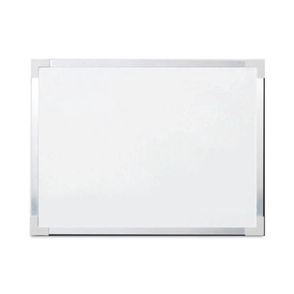 Framed Dry Erase Board, 48 X 36, White, Silver Aluminum Frame