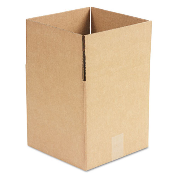 Cubed Fixed-depth Corrugated Shipping Boxes, Regular Slotted Container (rsc), Large, 10" X 10" X 10", Brown Kraft, 25/bundle