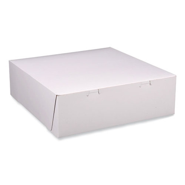 Bakery Boxes, 12 X 12 X 4, White, Paper, 100/carton