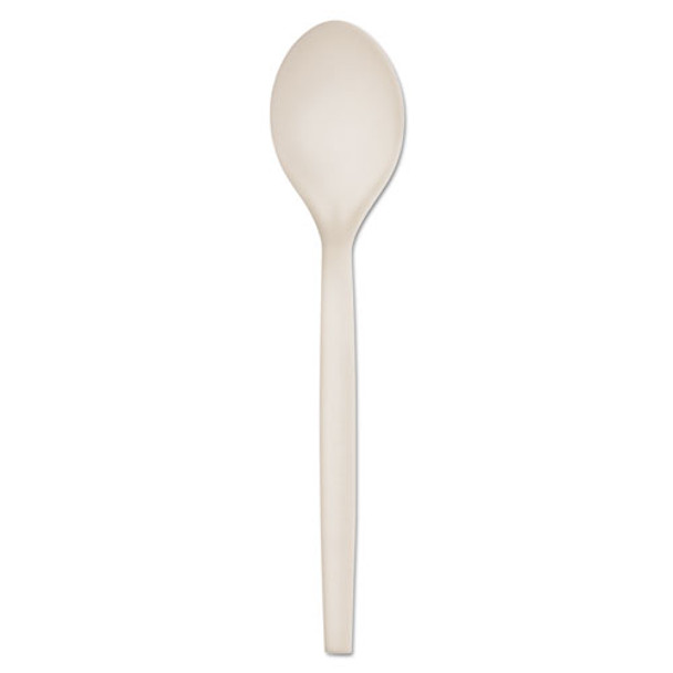 Plant Starch Spoon - 7", 50/pack, 20 Pack/carton - DWNAEPS003