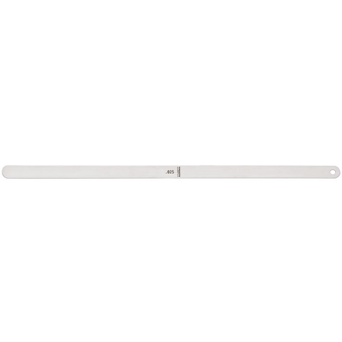 667S-25 Stainless Steel Thickness Gage or Feeler Stock, .025" Thick, 12" Length.