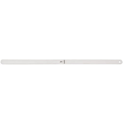 667S-15 Stainless Steel Thickness Gage or Feeler Stock, .015" Thick, 12" Length.