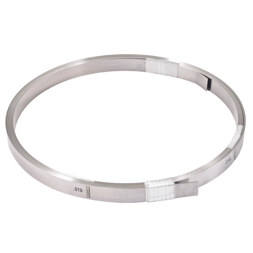 666S-19 Stainless Thickness Gage, Feeler Stock in Rolls, 0.019" Thick, Inch Reading with Cardboard Box, 25' (7.6m) X 1/2" (12.7mm)