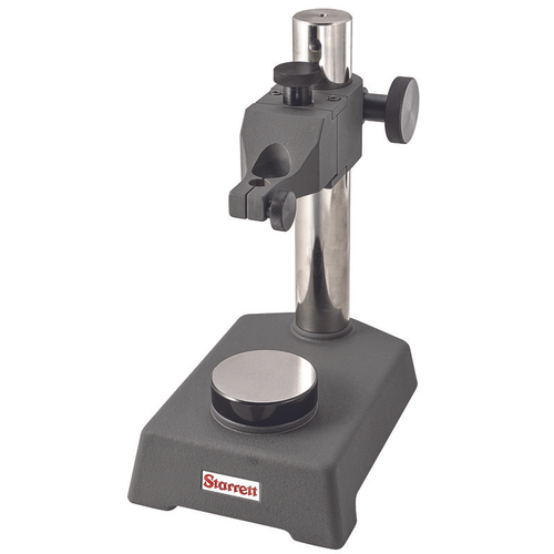 3671 Indicator Stand With Round Flat Anvil, 3/8" Stem Hole, 8mm Bushing