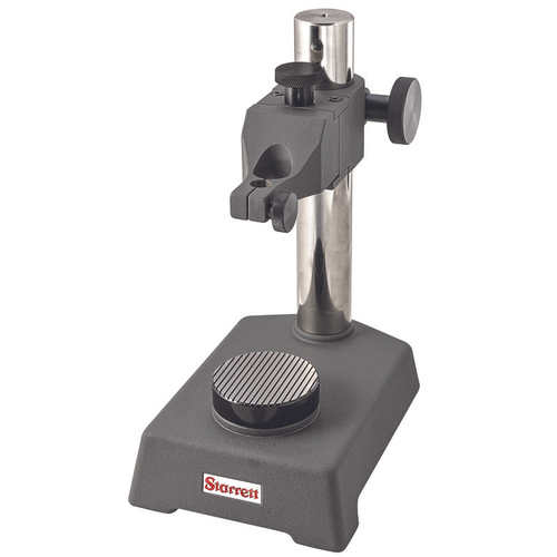 3672 Indicator Stand with Round Serrated Anvil, 3/8" Stem Hole, 8mm Bushing