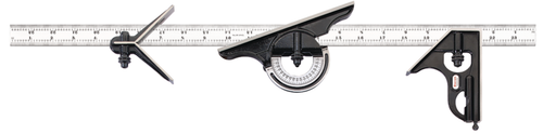 434-24-4R 24" Combination Set with Square, Center and Reversible Protractor Head and Blade