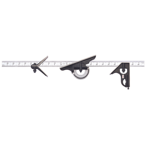 434-24-16R 24" Combination Set with Square, Center and Reversible Protractor Head and Blade