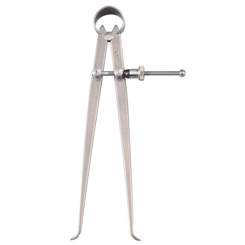 73B-8 Yankee Spring-Type Calipers, Inside, 8" Size and Capacity, Quick-Spring Nut, Flat Leg