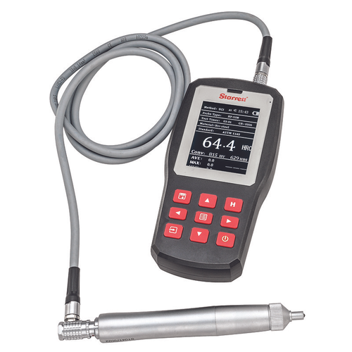 3821 Ultrasonic Portable Hardness Tester w/2kgf Probe, for Surfaces with Ra Below 200in, Rockwell C, B, A; Brinell; Vickers; Leeb and More