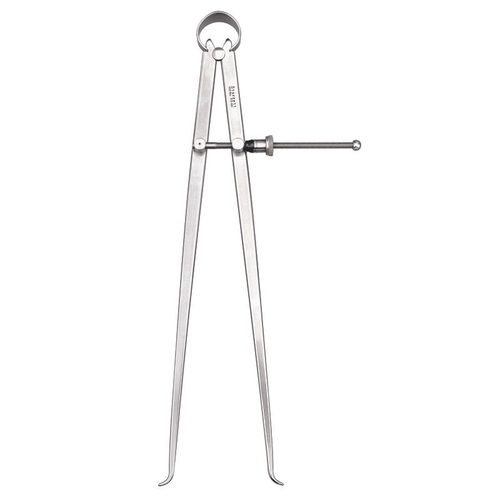 73B-12 Yankee Spring-Type Calipers, Inside, 12" Size and Capacity, Quick-Spring Nut, Flat Leg