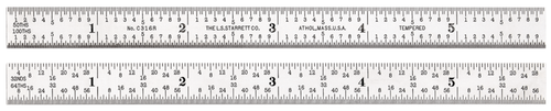 C316R-6 Steel Rule with Inch Graduation