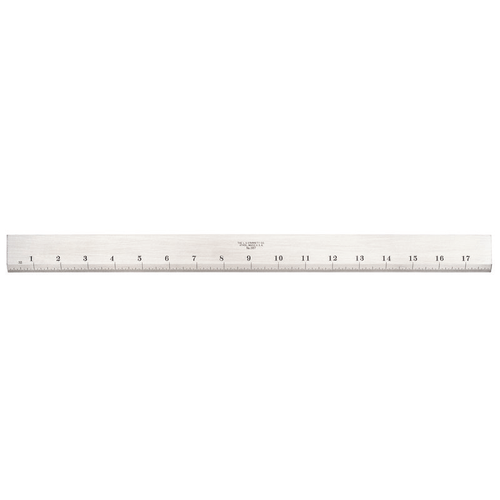 387-18 Steel Straight Edge with Bevel and Graduated Edge