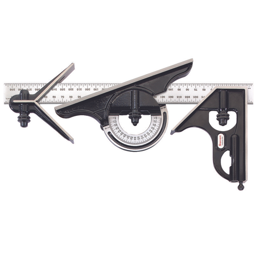 C434M-300 300mm Combination Set with Square, Center and Reversible Protractor Head and Blade C434M-300 300mm Combination Set with Square, Center and Reversible Protractor Head and Blade