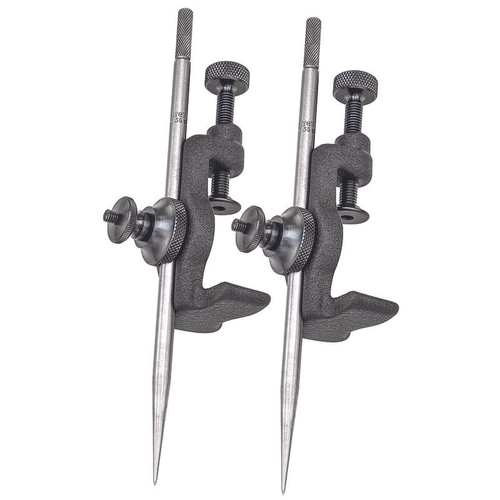 59A Trammel Heads (2), With 2 Points 6"