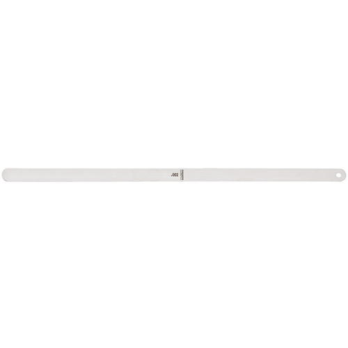667S-2 Stainless Steel Thickness Gage or Feeler Stock, .002" Thick, 12" Length.