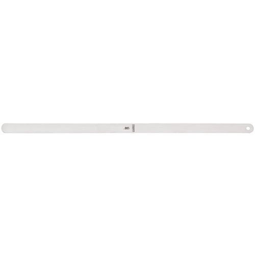 667S-5 Stainless Steel Thickness Gage or Feeler Stock, .005" Thick, 12" Length.
