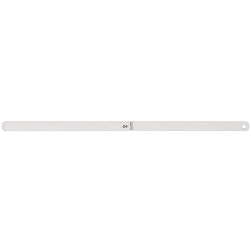 667S-8 Stainless Steel Thickness Gage or Feeler Stock, .008" Thick, 12" Length.