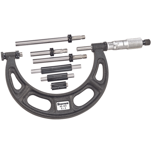 224AARLZ Interchangeable Anvil Micrometer Set