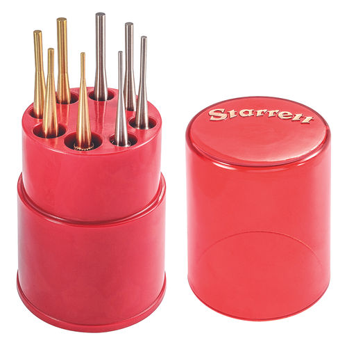 S565WBS Steel & Brass Drive Pin Punch Set with Round Shank