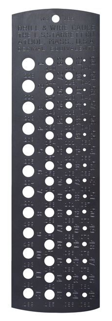 186 Drill and Steel Wire Gage