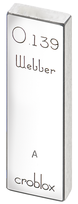 RC .139 AA Rectangular croblox® Gage Block
