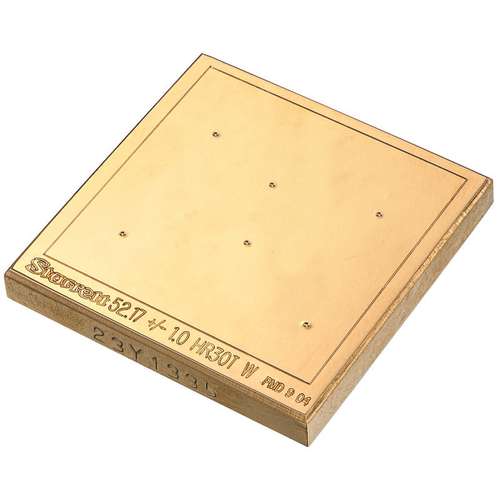 PT05130 Hardness Test Block Superficial Rockwell Scale 30T, Approximate Value 50, Material: Brass, For use with 1/16" Ball Penetrator