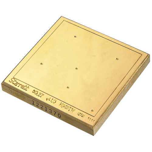 PT05185 Hardness Test Block Superficial Rockwell Scale 15T, Approximate Value 80, Material: Brass, For use with 1/16" Ball Penetrator