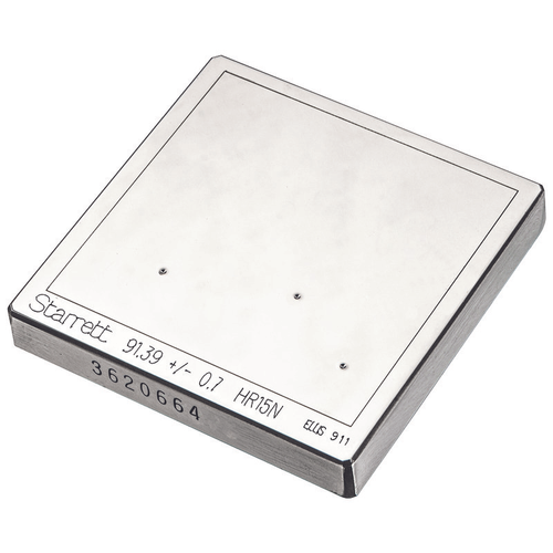 PT05181 Hardness Test Block Superficial Rockwell Scale 15N, Approximate Value 90, Material: Steel, For use with Diamond Penetrator