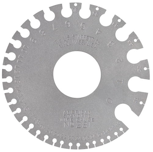281 American Standard Wire Gage, 0-36 Range