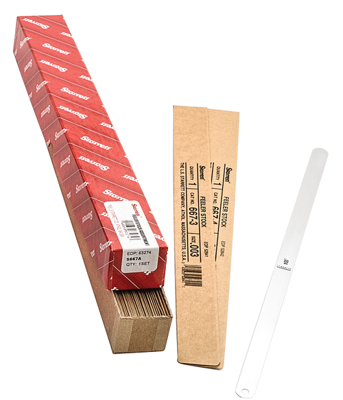 S667A Thickness Gage or Feeler Stock Assortment 1/2" x 12" long from .001" through .030" Thick