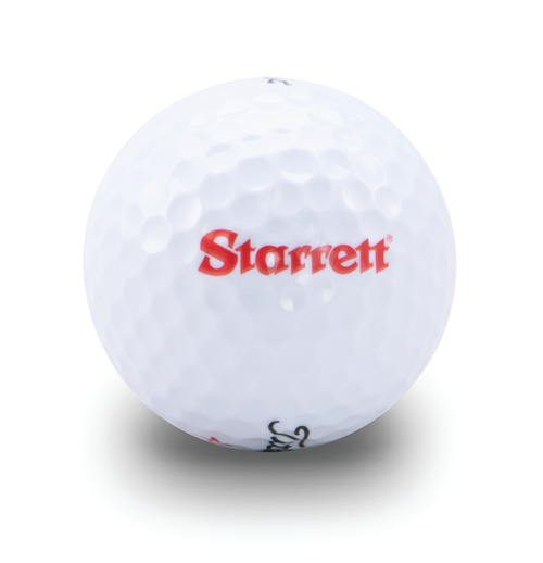 Part No. SGB-W:    Starrett Golf Balls - Sleeve of 3 White Titleist DT Trusoft with Starrett Logo