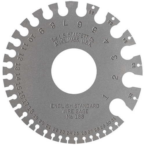 188 English Standard Wire Gage, Hardened