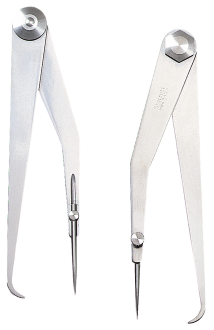 243-6 Firm-Joint Hermaphrodite Caliper, 6" Size and Capacity, Flat Leg