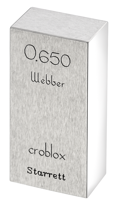 RC .650 A1 Rectangular croblox® Gage Block