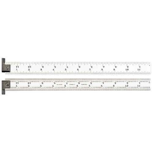 CH604R-12 Spring-Tempered Steel Rule with Inch Graduations