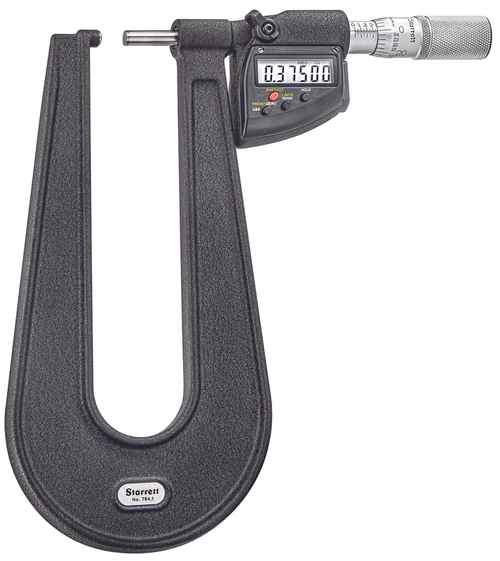 764.1AXFL Electronic Sheet Metal Micrometer, 6" Throat Depth