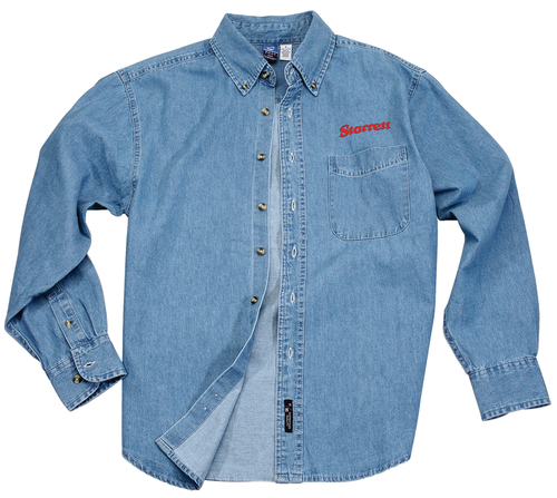 Part No. DLS-XXL:    2XL Long Sleeve Denim Dress shirt