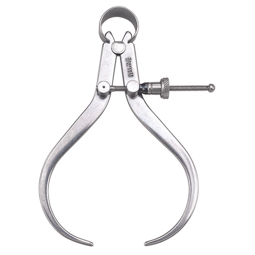 79B-4 Yankee Spring-Type Caliper, Outside, 4" Size and Capacity, Quick-Spring Nut, Flat Leg